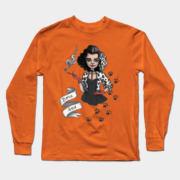 Born bad Long Sleeve T-Shirt by Raluca Iov